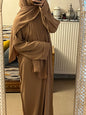 Abaya voile intégré pailleté