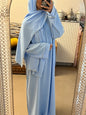 Abaya voile intégré pailleté